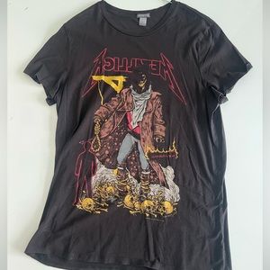 Divided x Metallica T-Shirt in Brown, Men's (Size Large)